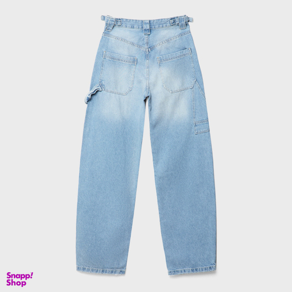 شلوار جین زنانه طرح استرادیواریوس مدل 470 رنگ آبی