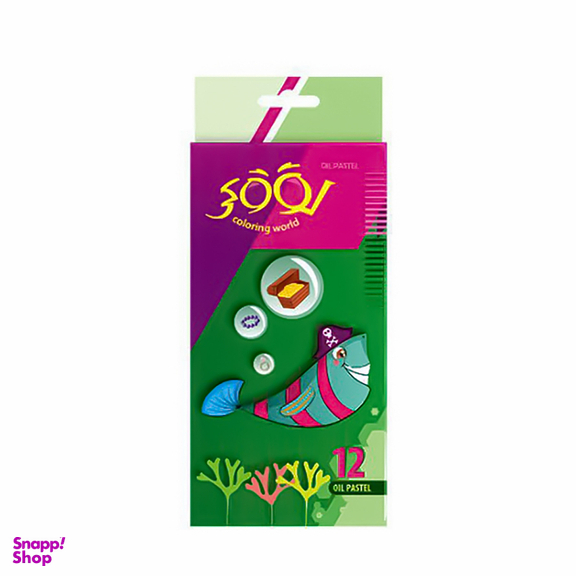 پاستل روغنی 12 رنگ لوکی کد 8012