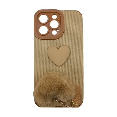 قاب گوشی موبایل چرمی کبریتی مدل قلبی کد 804 مناسب اپل iPhone 15 Pro Max به همراه آویز قلبی