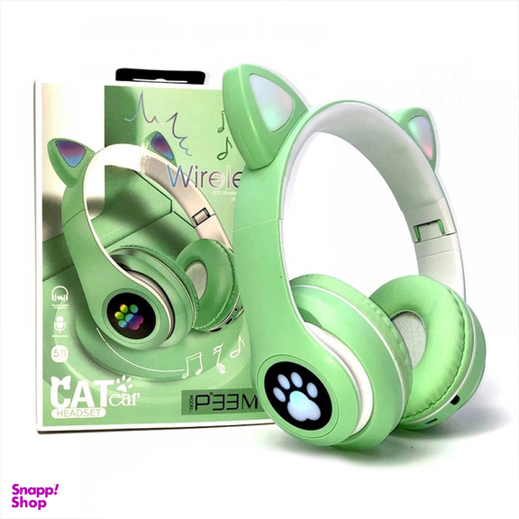 هدفون بلوتوثی مدل Cat Ear کد P33M