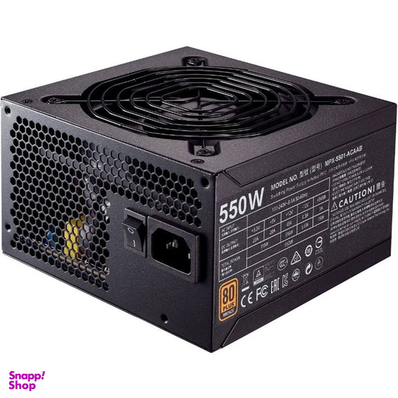 منبع تغذیه کامپیوتر کولر مستر مدل MWE Bronze 550