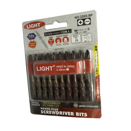 سری پیچ گوشتی دو سو چهار سو لایت مدل کوتاه کد SMT-LIGHT JAPAN-2265-SP بسته 10 عددی