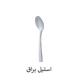 قاشق چای خوری ناب استیل مدل فلورانس ساتین بسته 6 عددی