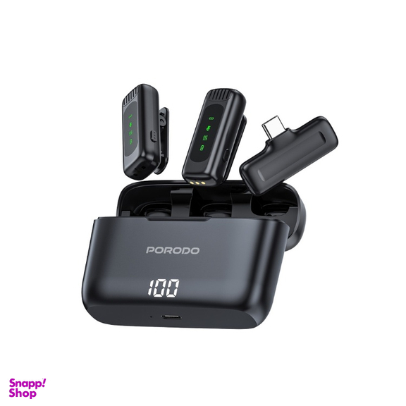 میکروفون بی سیم یقه ای پرودو کد LAVALIER PD-LDMCLA-BK