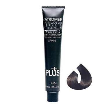 رنگ مو کاترومر شماره M4 حجم 100 میلی لیتر رنگ قهوه ای روشن زیتونی