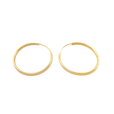 گوشواره طلا 18 عیار زنانه مدل حلقه ای کد 130271