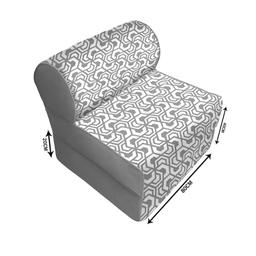 کاناپه تخت شو یک نفره نوپه هوم مدل هندسی کد M1053