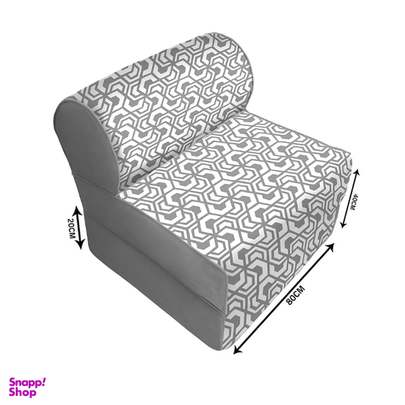 کاناپه تخت شو یک نفره نوپه هوم مدل هندسی کد M1053