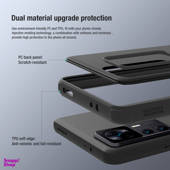 کاور نیلکین مدل frosted shield pro مناسب گوشی شیائومی mi12T / K50 ultra