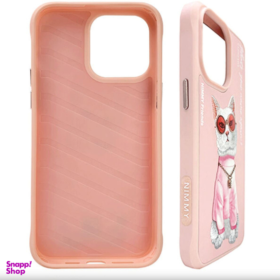 کاور گوشی موبایل نیمی مدل گربه عینکی مناسب اپل iPhone 14 Pro Max