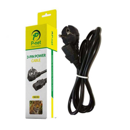 کابل برق سه پین منبع تغذیه کامپیوتر پی نت مدل Gold طول 1.5 متر