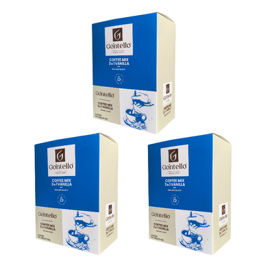 کافی میکس 3×1 وانیلی گونتلو وزن 200 گرم بسته 10 عددی مجموعه ۳ عددی