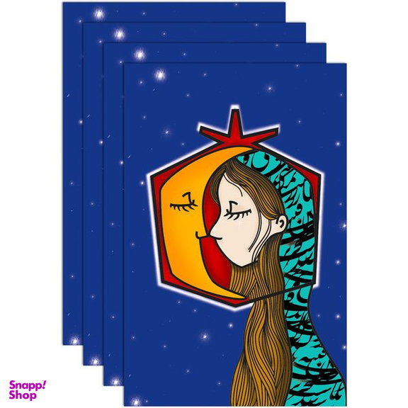 کارت پستال انتشارات سیبان مدل Postal Card-01 بسته 4 عددی