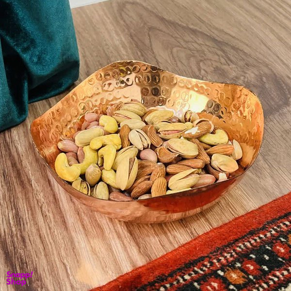 آجیل خوری مسی مدل سه گوش چکشی کد ZH339.1