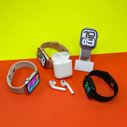 ساعت هوشمند ورنا مدل W46 Max به همراه هندزفری بی سیم طرح اپل مدل Airpod
