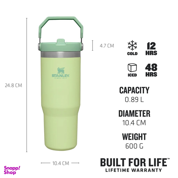 قمقمه استنلی مدل Iceflow Flip Straw Tumbler گنجایش 0.88 لیتر