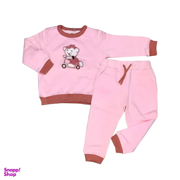 ست بلوز و شلوار تو کرکی مادر مدل بانی کد AM-MA-Bani رنگ صورتی