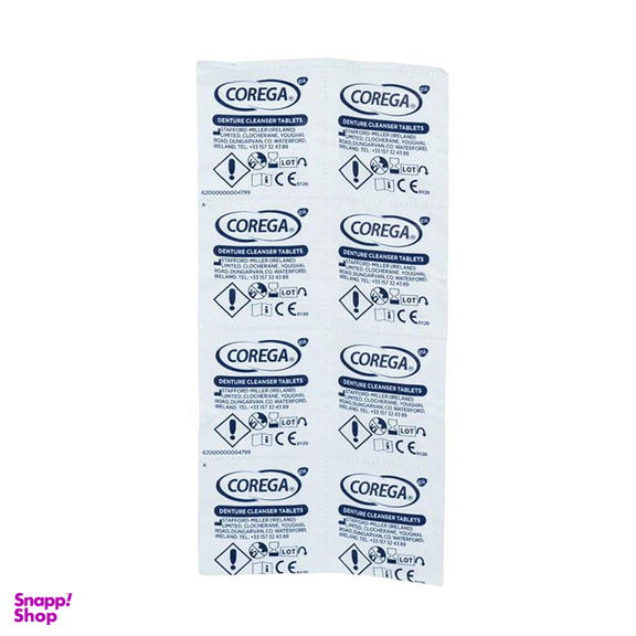 قرص تمیز کننده دندان مصنوعی کورگا مدل Bio Formel بسته 34 عددی