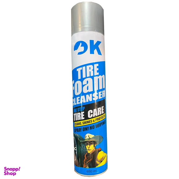 تمیز کننده موتور و لاستیک خودرو اوکی مدل Foam حجم 650 میلی لیتر بسته سه عددی