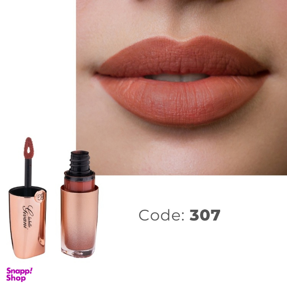 رژ لب مایع مات لابلا جیوانی شماره 307 رنگ آجری گلبهی حجم 6 میلی لیتر