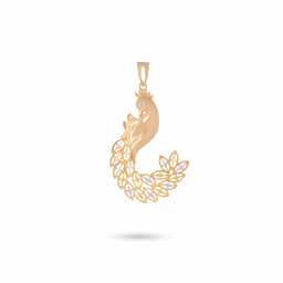 پلاک گردنبند طلا 18 عیار زنانه میلی گالری طرح طاووس کد MT1797