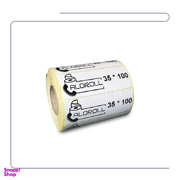 لیبل برچسب کاغذی مدل تک ردیف سایز 100×35 بسته 1000 عددی