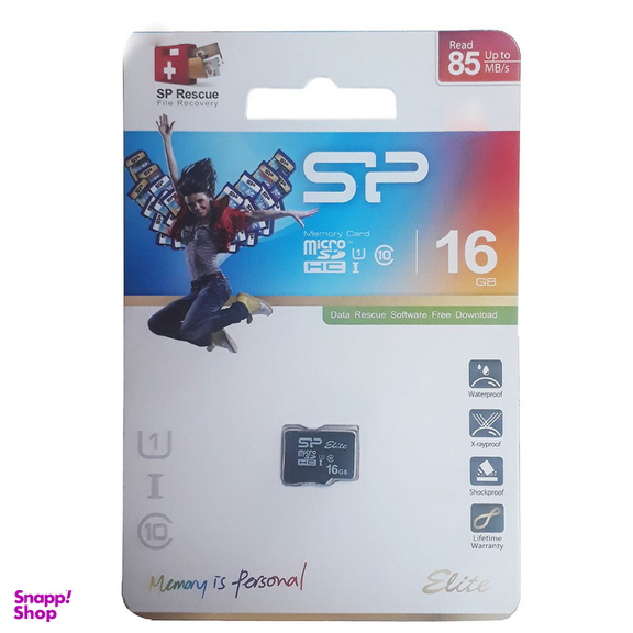 کارت حافظه microSDHC سیلیکون پاور مدل Elite کلاس 10 استاندارد UHS-I U1 سرعت 85MBps ظرفیت 16 گیگابایت