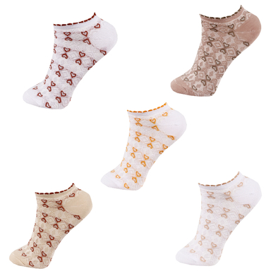 جوراب زنانه طرح سیلور کد 554 بسته 5 عددی