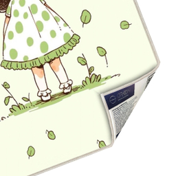 فرش ماشینی چاپی اتاق کودک اورکوم طرح بهار کد kids.9010