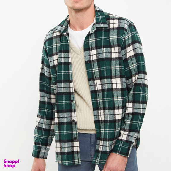 پیراهن آستین بلند مردانه ال سی وایکیکی مدل charpo0