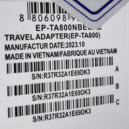 شارژر 25 وات سامسونگ مدل Ta800 سریال R37R32A1E69DK3