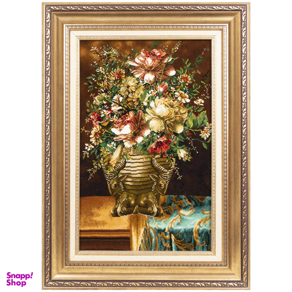 تابلو فرش دستباف سی پرشیا مدل گل در گلدان کد 903446