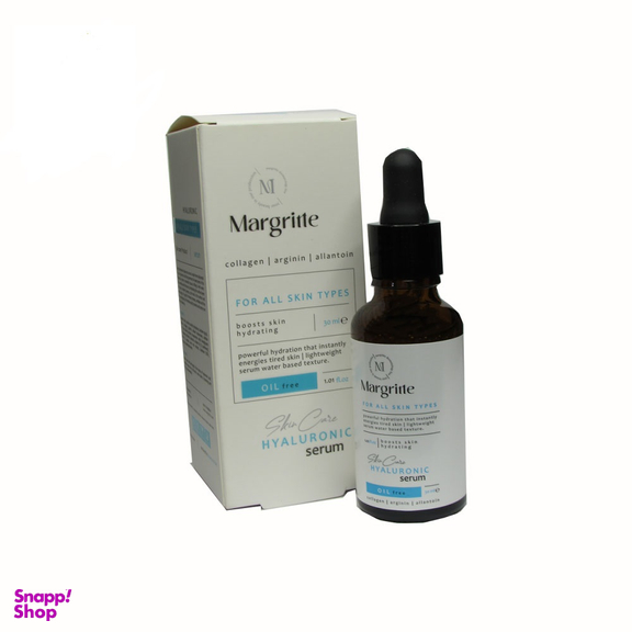 سرم آبرسان مارگریت مدل Hyaluronic Acid حجم 30 میلی لیتر