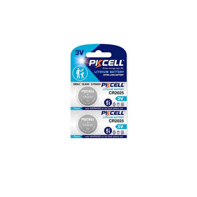 باتری سکه ای پی‌کی سل مدل CR2025 3V Lithium Manganese بسته 2 عددی