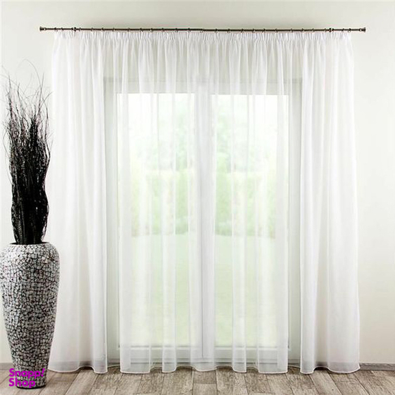 پرده مدل دوخت ساده حریر شاین سایز 300x280 سانتیمتر