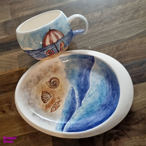 ست ماگ و زیرماگی طرح دریا