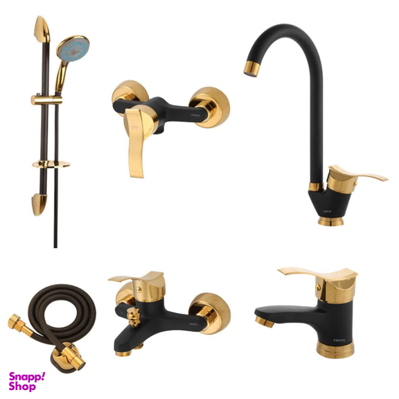 ست شیرآلات فاخته مدل کارن پلاس کد MT مجموعه 6 عددی