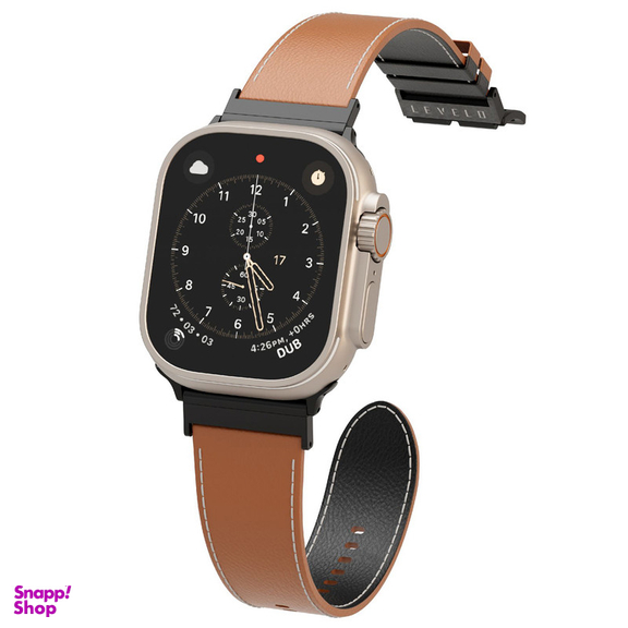 بند چرمی لِولو مدل MONTRE مناسب برای اپل واچ 49/45/44/42 میلی متری