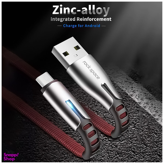 کابل تبدیل USB به MicroUSB راک اسپیس مدل RCB0776 طول 1.2 متر