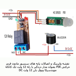 سنسور تشخیص حرکت مهندسیکا مدل SR505-12V