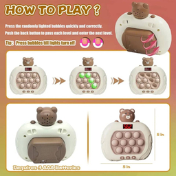 فیجت ضد استرس ناب سل مدل پاپت گیم طرح خرس بامزه کد pa0003