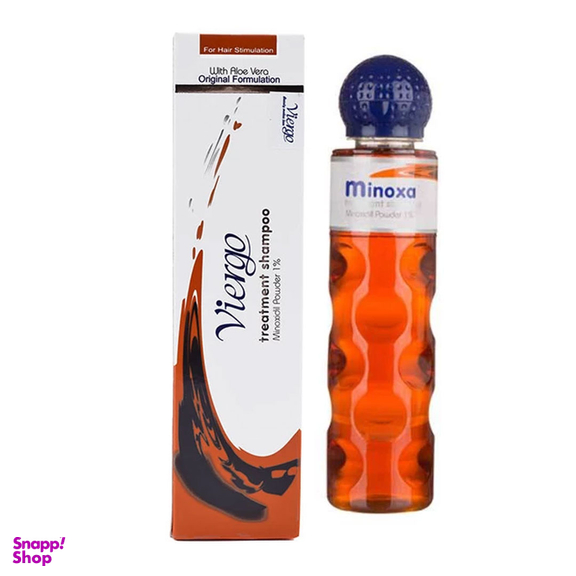 شامپو ضد ریزش مو ویرگو مدل Minoxa حجم 220 میلی لیتر
