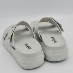 صندل زنانه نیکتا مدل سگک دار کد 503 رنگ خاکستری