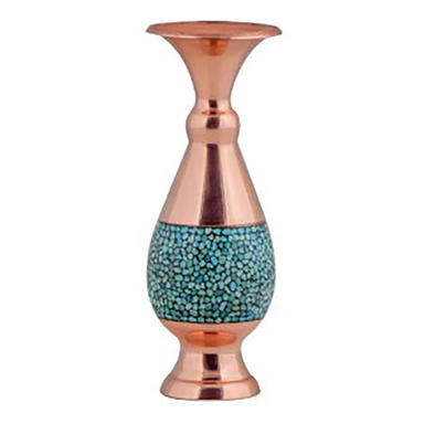 گلدان فیروزه کوبی آقاجانی مدل صراحی کد 16