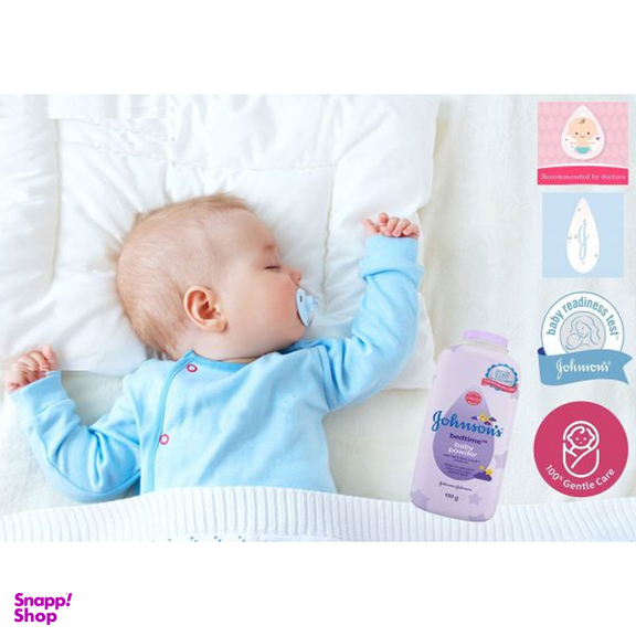 پودر بچه جانسون مدل Bed Time وزن 100 گرم