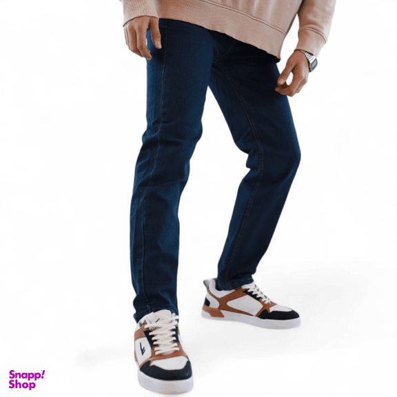 شلوار جین راسته مردانه کد 8516 رنگ آبی تیره