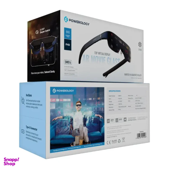 عینک هوشمند پاورولوژی مدل 2/3D Ultra AR PSM014