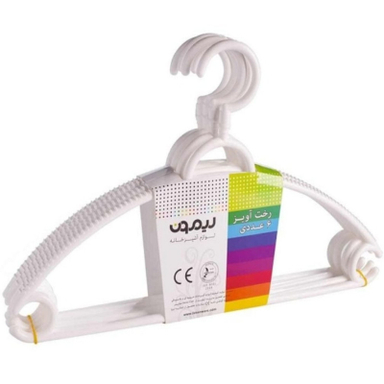 چوب لباسی لیمون مدل گردان کد DH529 بسته 6 عددی