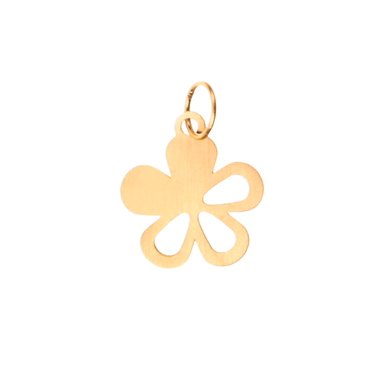 پلاک گردنبند طلا 18 عیار زنانه پانسی مدل گل کد Pe502