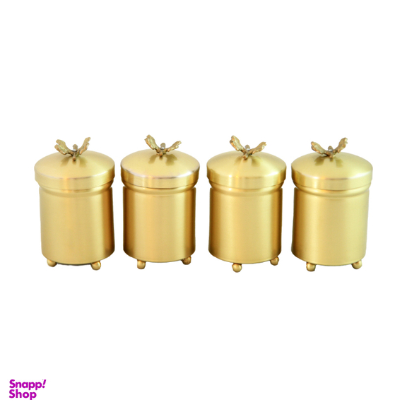 ست جای ادویه 7 پارچه سالینو مدل پروانه برنجی کد B-4021